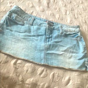 Mini jean skirt
